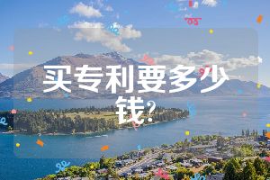 买专利要多少钱?