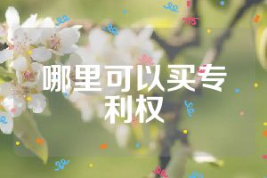 哪里可以买专利权