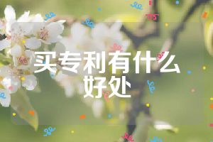 买专利有什么好处