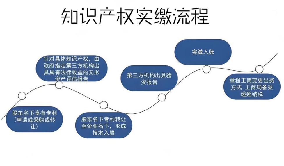 知识产权实缴流程