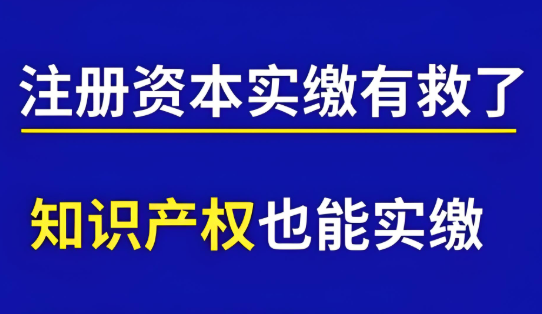 知识产权也能实缴